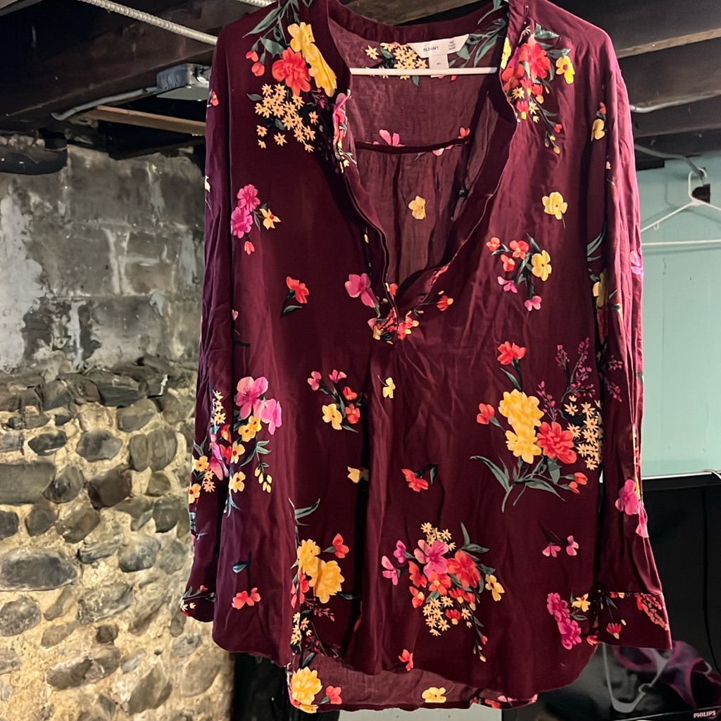 Old Navy Flower Blouse
